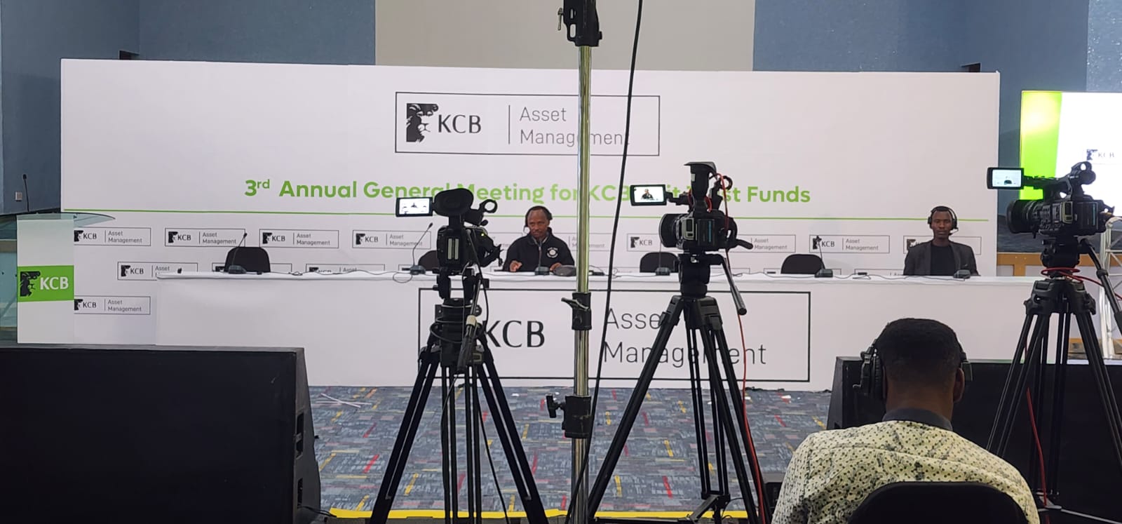 Multi-camera live streaming setup at the KCB Asset Management Annual General Meeting